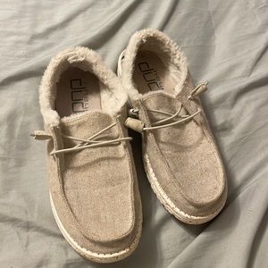 Hey Dude fur lined shoes